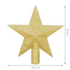 Czubek na choinkę 15 cm szpic, gwiazda złota