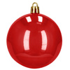Bombki choinkowe, zestaw 100 szt. dekoracji do stroika nietłukące, czerwone