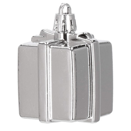 Bombki choinkowe 102 szt. ozdoby świąteczne zestaw srebrny