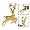 Zawieszki choinkowe 2 szt. renifery ozdoba bożonarodzeniowa złota