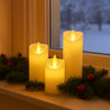 Świeczka elektryczna 15 cm świeca na baterie, dekoracje led do stroików świątecznych z ruchomym płomieniem