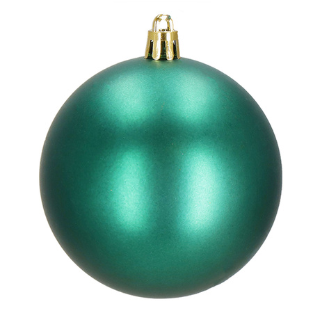 Zielone bombki choinkowe 8 cm 30 szt. zestaw ozdoby choinkowe matowe brokatowe błyszczące