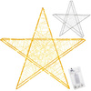 Dekoracja świąteczna 100 LED gwiazda metalowa 60 cm oświetlenie witraż