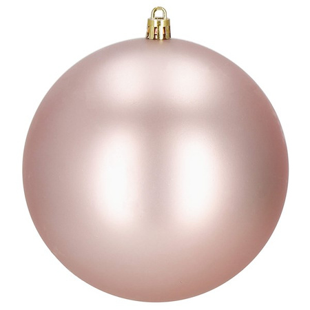 Bombki choinkowe 4 szt. ozdoby świąteczne zawieszki 12 cm rose gold