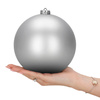 Bombki choinkowe, nietłukące 6 szt. dekoracje świąteczne 15 cm srebrne