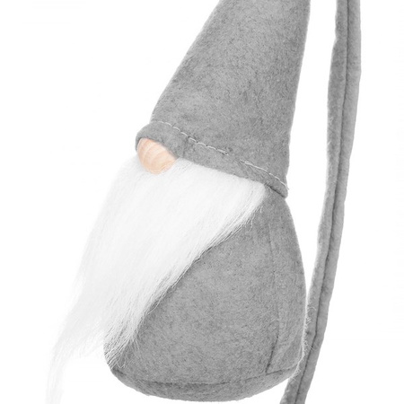 Skrzat 90cm ozdoba świąteczna, krasnal świąteczny, gnom szary