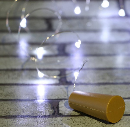 Lampki choinkowe 20 LED biały zimny