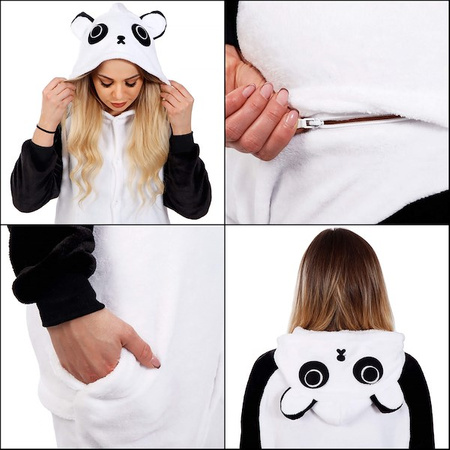 Piżama jednoczęściowa kigurumi damska kombinezon panda rozmiar M