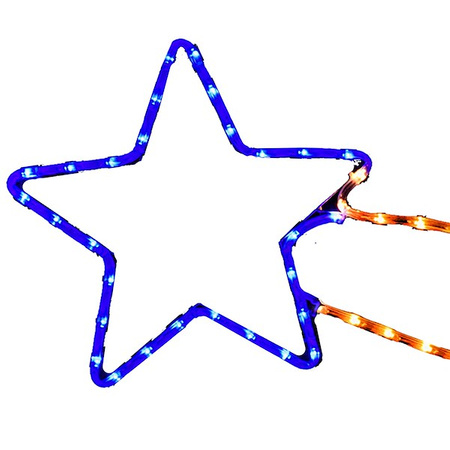 Gwiazda betlejemska 72 LED lampki biały ciepły ozdoba świąteczna