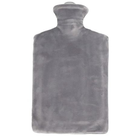 Ocieplacz, termofor duży ogrzewacz do rąk gumowy 1,8L szary