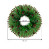 Stroik sztuczny na drzwi z naturalnymi szyszkami 45 cm wieniec świąteczny, wianek, zielony