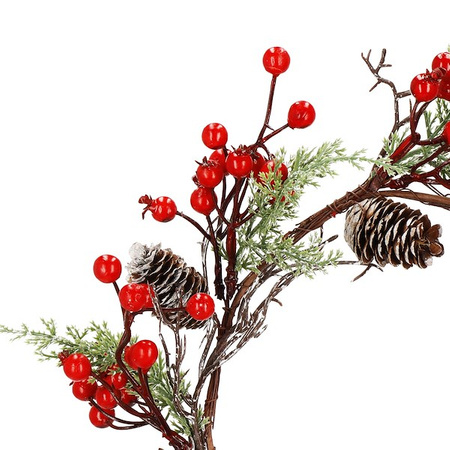 Wieniec świąteczny ozdoba na drzwi wianek bożonarodzeniowy