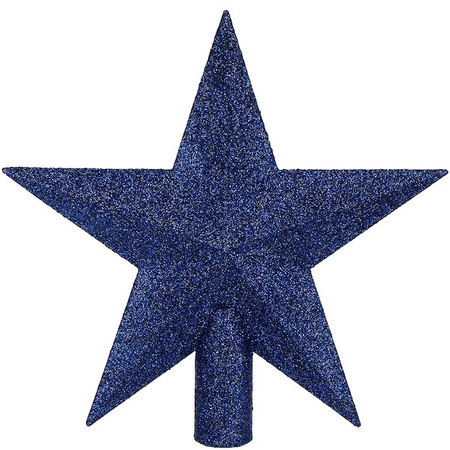 Bombki choinkowe 33 szt. ozdoby świąteczne zestaw z gwiazdą granatowe