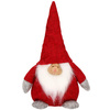 Para skrzatów 38cm ozdoba świąteczna, krasnal świąteczny, gnom czerwono-szary
