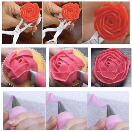 Zestaw cukierniczy do dekoracji ciast 38 el. akcesoria do tortów