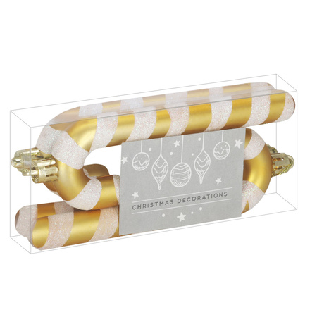 Bombki choinkowe, dekoracje świąteczne do stroika zestaw 4 szt. laska cukrowa, nietłukące
