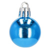 Bombki choinkowe 54 szt. ozdoby świąteczne zestaw 3cm niebieskie