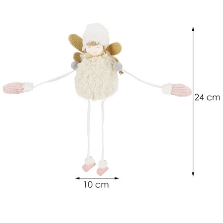 Figurka świąteczna aniołek ozdoba choinkowa lalka