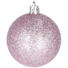 Bombki choinkowe 30 szt. ozdoby świąteczne różowy