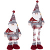 Mikołaj 57-80cm ozdoba świąteczna, krasnal świąteczny, gnom na teleskopowych nóżkach