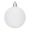 Bombki choinkowe 40 szt. komplet dekoracje świąteczne zawieszki nietłukące, białe