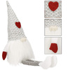 Skrzat 40 cm ozdoba świąteczna, siedzący krasnal świąteczny, gnom