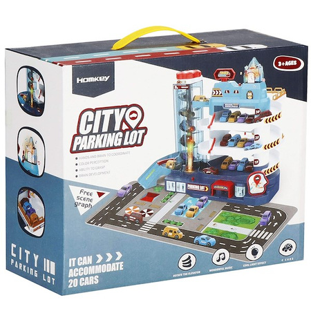 Parking samochodowy dla dzieci zabawka autka parking piętrowy z windą