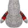 Pani skrzat 48 cm krasnal świąteczny, gnom ze zwisającymi nóżkami szary
