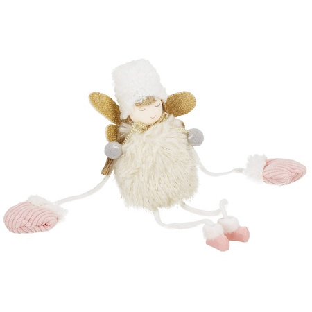 Figurka świąteczna aniołek ozdoba choinkowa lalka