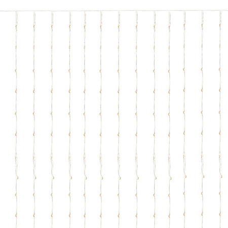 Kurtyna świetlna 300 Led girlanda biały ciepły lampki wewnętrzno-zewnętrzne sople