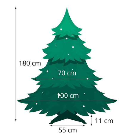 Choinka sztuczna premium 180 cm sosna diamentowa drzewko bożonarodzeniowe