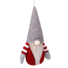 Mikołaj 20cm ozdoba świąteczna, krasnal świąteczny, gnom szary