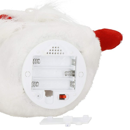 Skrzat świąteczny Led 36 cm ozdoba bożonarodzeniowa na baterie, krasnal gnom