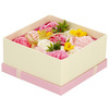 Kwiaty mydlane 15 szt. róże w pudełku prezentowym Flower box różowe, kremowe, żółte