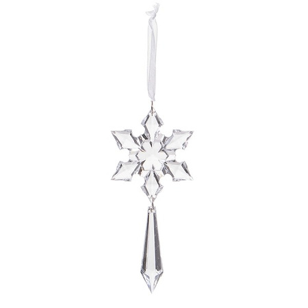 Zawieszki choinkowe kryształki sopelki na choinkę 13 cm 2 szt.