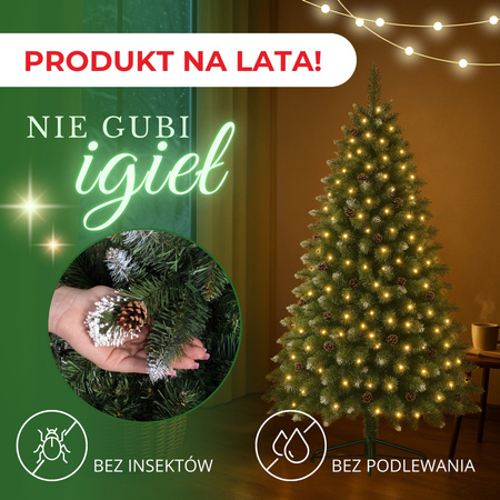 Choinka sztuczna 120 cm sosna diamentowa ośnieżona jak żywa