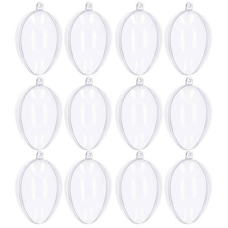 Bombki akrylowe 12 szt. 11cm jajko faberge ozdoba decoupage