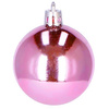 Bombki choinkowe 25 szt. ozdoby świąteczne zestaw różowy