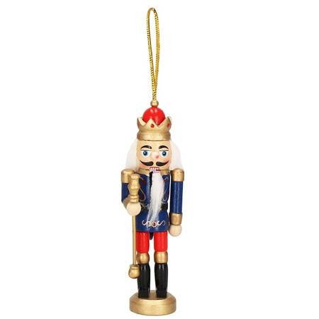 Zawieszka choinkowa 6 szt. dziadek do orzechów 12 cm świąteczna ozdoba multikolor