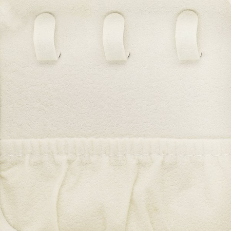 Kufer, szkatułka na biżuterię 10x10x5 cm kremowy z przegródkami ekoskóra