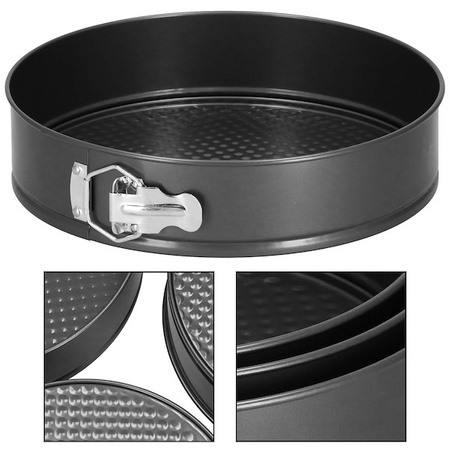 Tortownice 3 szt. formy do pieczenia tortów stalowe