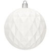 Bombki choinkowe 30 szt. biały 8cm zestaw choinkowy