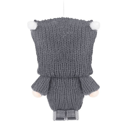 Skrzat 8cm ozdoba świąteczna, krasnal świąteczny, gnom szary