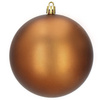 Bombki choinkowe 6 szt. ozdoby świąteczne zestaw 10 cm brązowe