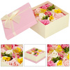 Kwiaty mydlane 15 szt. róże w pudełku prezentowym Flower box różowe, kremowe, żółte