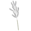 Gałązka świąteczna liść sztuczna dekoracja do stroika srebrna 47 cm