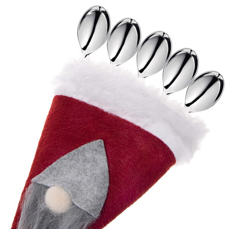 Kieszonka na sztućce 6szt. świąteczne etui, czapki ozdoba świąteczna