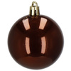 Bombki choinkowe 20 szt. ozdoby świąteczne brązowe