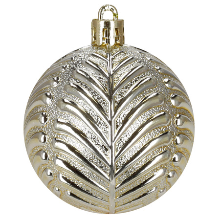 Bombki choinkowe 40 szt. okrągłe, lizaki, szyszki, laski cukrowe nietłukące ozdoby złote