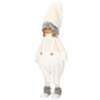 Para laleczek 56 cm ozdoba świąteczna, figurka świąteczna, gnom białe